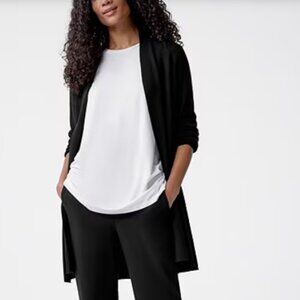 Eileen Fisher Tencel Jersey Knit Crew Neck Long Shell Tank  NWT SZPP